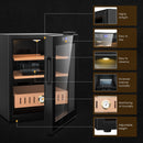 Rocita ELECTRIC CIGAR HUMIDOR, 50L, 300 COUNTS, HYGROMETER, 4499796 - BLACK - Like New