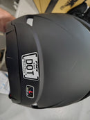 FMX MOTOCROSS DIRT BIKE OFF-ROAD ATV MOTORCYCLE DOT SIZE: MEN L - MATTE BLACK - Like New