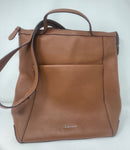 COLE HAAN GRAND AMBITION CONVERTIBLE LARGE BACKPACK BAG LEATHER BROWN - SIZE: 14 - Like New