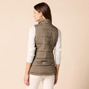 Amazon Essentials Women's Mid-Weight Puffer Vest Olive Cheetah M - Brand New