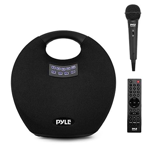 PYLE WIRELESS PORTABLE BLUETOOTH SPEAKER MICROPHONE CLEAR SURROUND - BLACK Like New