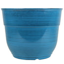 Garden Elements Indoor/Outdoor Glazed Brushed Happy Plastic Planter, 15" 2Pcs - Brand New