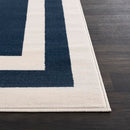 CAMILSON Modern Area Rug 5x7 Easy-Cleaning Non-Shedding Color (5 x 7 Navy Blue) - Brand New
