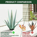 ADFOLEX TEQUILA RUSTIC SCULPTURE, METAL YARD ART, AGAVE METAL, Mint Green - L - Like New