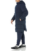 AMAZON ESSENTIALS MENS HOODED LONG PUFFER COAT - SIZE: MEN M - NAVY - Like New