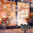 GUSODOR CHRISTMAS PROJECTOR LIGHTS OUTDOOR - UPGRADED 3-HEAD - BLACK - Like New