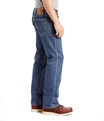 LEVI'S MEN'S 505 REGULAR FIT JEANS - SIZE 32W X 32L - STONEWASH/STRETCH - Brand New