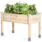 MIXC WOODEN RAISED GARDEN BED WITH LEGS, 48”L X 24”W, ELEVATED REINFORCED - WOOD - Like New