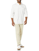AMAZON ESSENTIALS MEN'S SLIM-FIT LONG-SLEEVE STRETCH OXFORD CLOTH SHIRT - M - Brand New