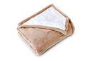 EDDIE BAUER SMART HEATED ELECTRIC THROW BLANKET REVERIBLE SHERPA - KHAKI - Like New