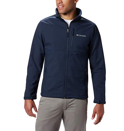 WM6044 COLUMBIA MEN SOFTSHELL JACKET NAVY SIZE S - Brand New
