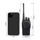 PXTON WALKIE TALKIES RECHARGEABLE LONG RANGE TWO-WAY RADIOS WITH EARPIECES Like New