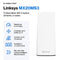 LINKSYS ATLAS WIFI 6 ROUTER HOME MESH SYSTEM DUAL-BAND 3-PACK MX20MS3 - WHITE - Like New
