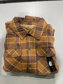 RUDOLPH MEN'S FLANNEL SHERPA-LINED SHIRT JACKET - SIZE: MEN 2XL - MUSTARD - Like New