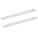 EVOLUR CONVERTIBLE CRIB WOODEN FULL SIZE BED RAIL, BRUSH WHITE - Like New