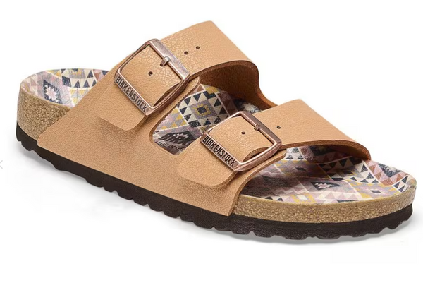 BIRKENSTOCK ARIZONA VEGAN BIRKIBUC - SIZE: MEN 4 WOMEN 6 (EU M37) - PECAN - Like New