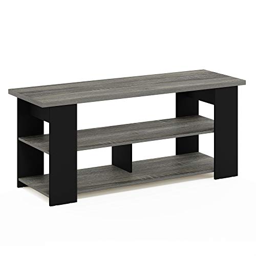 FURINNO JAYA TV STAND FOR TV UP TO 55-INCH - FRENCH OAK/BLACK - Like New