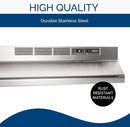 Broan-NuTone 413004 Ductless Range Hood with Lights Exhaust Fan 30" - Steel Like New