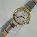 TIMEX CARRIAGE WOMEN'S WATCH TWO-TONE STRETCH BAND - SILVER & GOLD - Like New