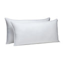 Amazon Basics Down Alternative Bed Pillows Medium King Size 36"x20",2-Pack White - Brand New