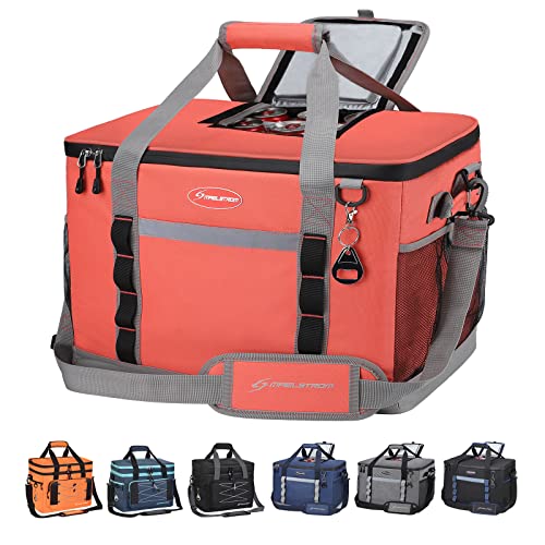 MAELSTROM COLLAPSIBLE SOFT COOLER BAG, 75 CANS BEACH COOLER - WATERMELON - Like New