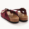 1020470 BIRKENSTOCK ARIZONA BIG BUCKLE SANDALS WOMENS - SIZE 5 NARROW - MAROON Like New