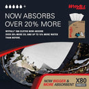 WypAll PowerClean X80 Heavy Duty Cloths 5 Boxes x 76 Towels 41048 White - Brand New
