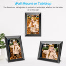 ZCYGE DIGITAL PHOTO FRAME 10.1" ELECTRONIC PICTURE WIFI APP M10R6 - BLACK New