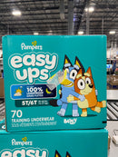 PAMPERS POTTY TRAINING UNDERWEAR FOR TODDLERS, EASY UPS DIAPERS - BLUE AND AQUA - Brand New