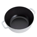 STAUB CAST IRON ESSENTIAL FRENCH OVEN, 5-QUART, 1032330 - WHITE - Like New