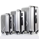 TIKTUN 3 PIECE LUGGAGE SET - SILVER - Like New