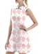 FKEEP WOMEN TENNIS GOLF DRESSES SHORTS V-NECK ACTIVEWEAR PINK CHECKERBOARD S - Brand New