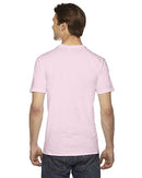 2456W AMERICAN APPAREL UNISEX FINE JERSEY V-NECK LIGHT PINK XS - Like New
