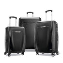 SAMSONITE WINFIELD 3 DLX HARDSIDE LUGGAGE WITH SPINNERS 3-SET (20/25/28) - BLACK - Brand New