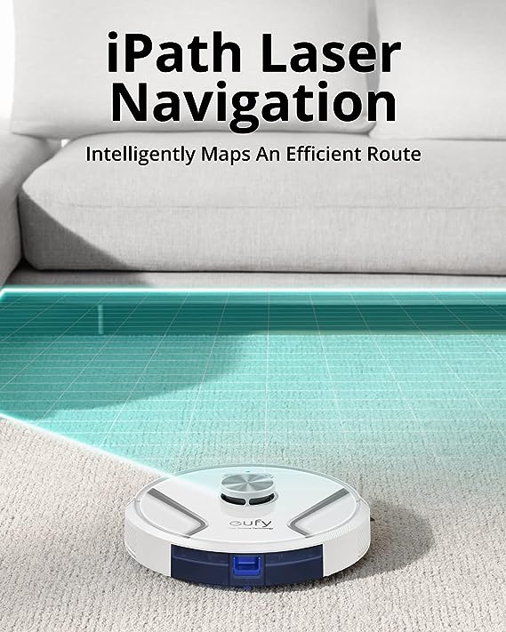 Eufy by Anker RoboVac X8 Vacuum iPath Laser Navigation 2000Pa T2262121 - White Like New