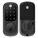 YALE ASSURE LOCK WI-FI BLACK SUEDE SMART LOCK KEYLESS YRD226-CBA-BSP - BLACK - Like New