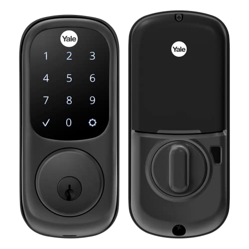 YALE ASSURE LOCK WI-FI BLACK SUEDE SMART LOCK KEYLESS YRD226-CBA-BSP - BLACK - Like New