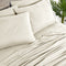 BIBB HOME 2000 COUNT 6-PIECE RAYON FROM BAMBOO SHEET SET - KING - CREAM - Like New