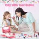 GirlsHome Kids Makeup Kit for Girl 35 Pcs Washable Girl Toys Real - B09XVBT7PF - Brand New