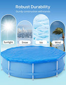 EVAJOY 28FT ROUND POOL COVER WINTER POOL COVER FOR 24FT ABOVE GROUND - BLUE - Like New