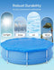 EVAJOY 28FT ROUND POOL COVER WINTER POOL COVER FOR 24FT ABOVE GROUND - BLUE - Like New