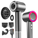 USKOWO HAIR DRYER 1800W BLOW DRYER 160,000 RPM HIGH-SPEED MOTOR - SILVER/GREY - Like New