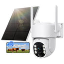 NOAHEYE 4G LTE CELLULAR SOLAR SECURITY CAMERA WIRELESS OUTDOOR NO WIFI WHITE - Like New