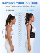 ENTHRA POSTURE CORRECTOR WITH BIONIC SYSTEM PRECISE BACK SUPPORT SIZE: M - BLACK - Like New