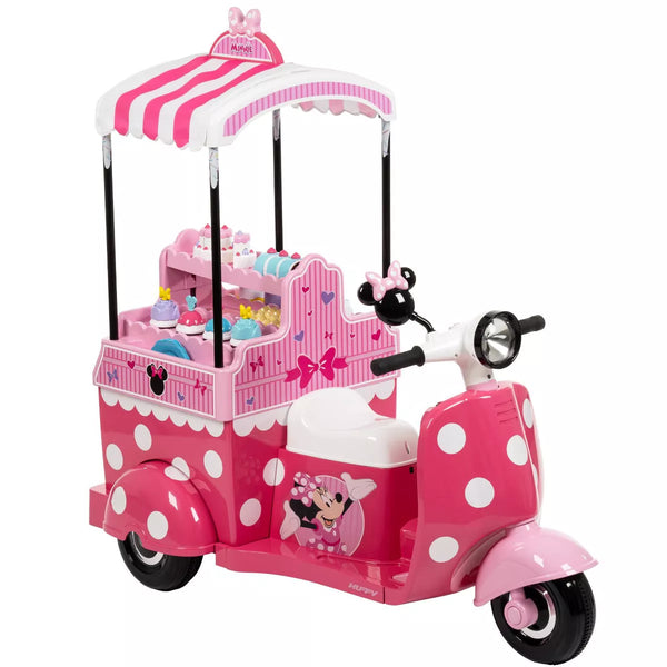 HUFFY DISNEY MINNIE MOUSE BAKERY CART BATTERY RIDE-ON - 6V - AGE 3+ - PINK - Brand New