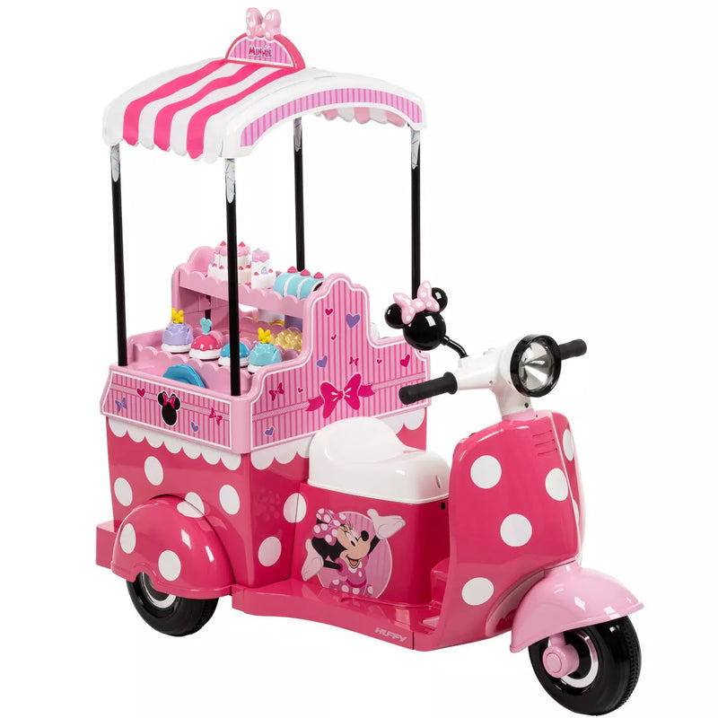 HUFFY DISNEY MINNIE MOUSE BAKERY CART BATTERY RIDE-ON - 6V - AGE 3+ - PINK - Brand New