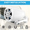 PYLEUSA 5.25” WATERPROOF OFF-ROAD SPEAKERS - 180W 2-WAY MARINE WOOFER - WHITE - Like New