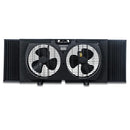 BLACK+DECKER 9" DUAL WINDOW FAN WITH 2 SPEED SETTINGS, BFW9MB, BLACK - BLACK - Like New