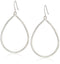 THE SAK WOMEN'S OPEN TEARDROP DROP EARRINGS ONE SIZE - SILVER - Brand New