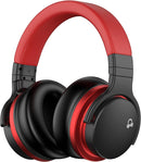 MOVSSOU E7 Active Noise Cancelling Bluetooth Wireless Headphones - BLACK/RED New